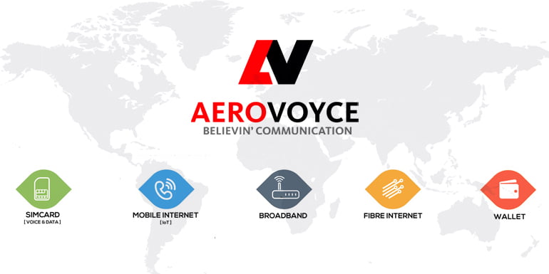 Aerovoyce rolls out MVNO Operation in India - starts with International SIM and Fiber Broadband