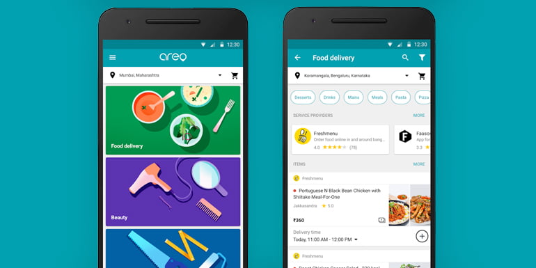 Google launches Areo App for Food Delivery and Home Services in India