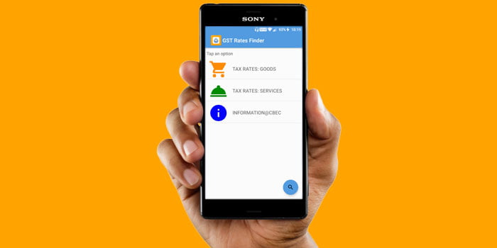 GST Rate Finder App Launched By Finance Ministry Of India