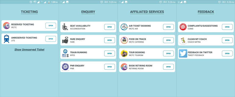 Rail Saarthi - Indian Railways Official Unified Mobile App Is In Fact A Mess