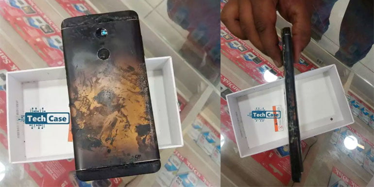 Redmi Note 4 Explodes Into Flames In A Mobile Outlet