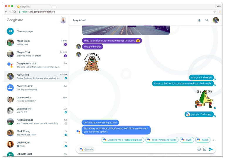 Allo For Web Is Here - Now Say Allo From Computer