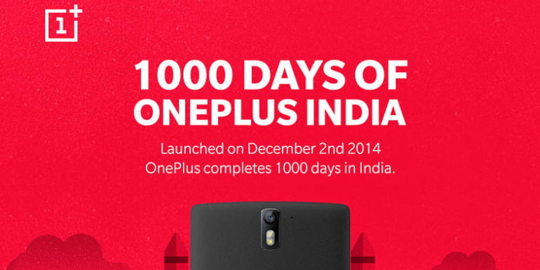 OnePlus completes 1000 days in India – OP5 and OP3T on Discount