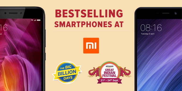 Xiaomi breaks record during the Festive sale at Flipkart and Amazon India