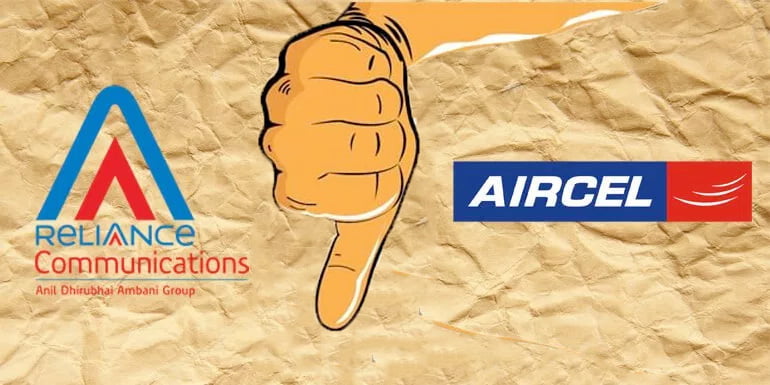 Reliance communications merger with Aircel Collapsed