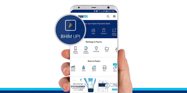 Paytm Introduces BHIM UPI On App Issued By Paytm Payments Bank