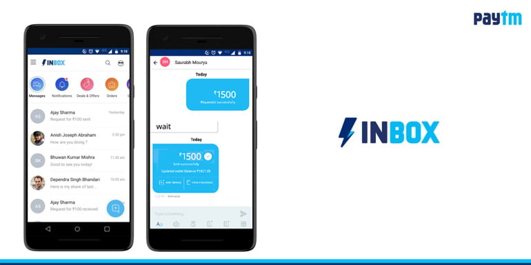 Now Chat As You Send or Request Money In Paytm With Inbox