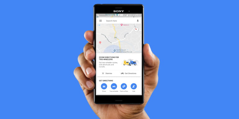 Now Travel Using Shortcuts With Google Maps Two-wheeler Mode in India