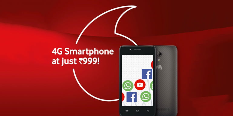 Vodafone India extends its Cashback offer to more Micromax 4G Smartphones