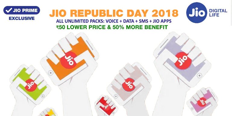 Reliance Jio launches Republic Day 2018 Plans, Rs 98 Jio Plan valid for 28 days