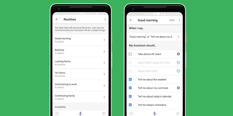 Google assistant routines commands and tips