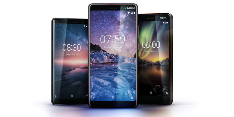 Nokia 8 Sirocco, Nokia 7 Plus and Nokia 6 (2018) launched in India