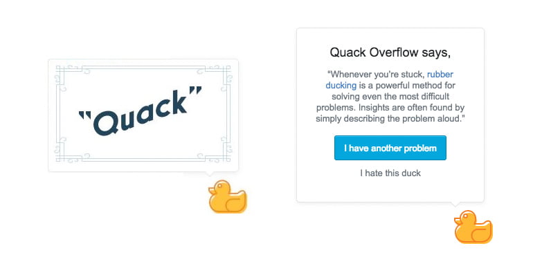 Stack Overflow April fool 2018 rubber duck