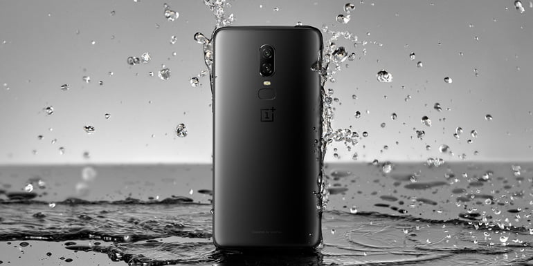 OnePlus 6 featuring water resistant, dual camera