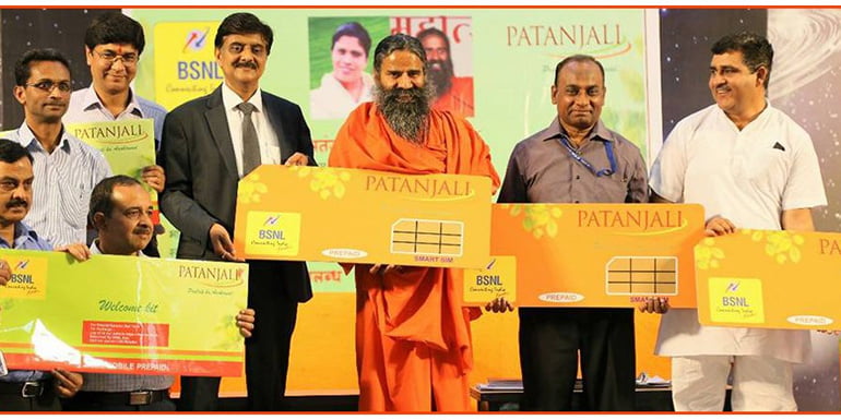 Patanjali, BSNL join hands for Swadeshi Samriddhi SIM card