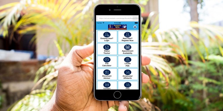 mPassport Seva App For Passport Services