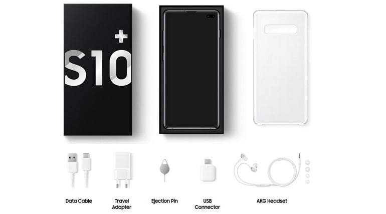 Samsung Galaxy S10, Galaxy S10+ and Galaxy S10e What's in the box