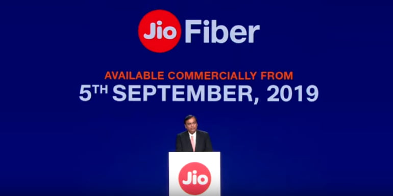 Commercial launch of Jio GigaFiber or the Jio Fiber